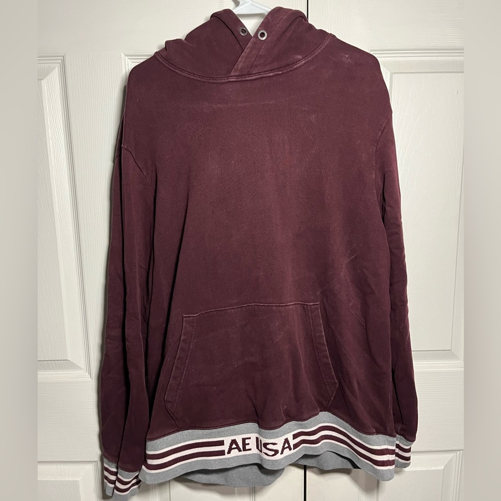American Eagle Outfitters Burgundy Hoodie
